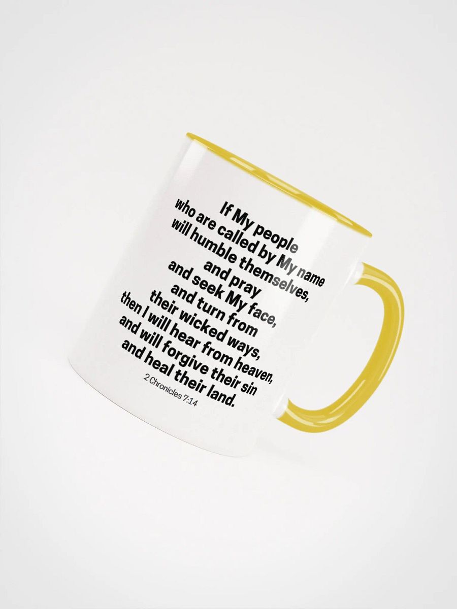 If My People Who Are Called By My Name 2 Chronicles 7:14 Design 2 Two-Tone Mug 11/15oz product image (4)