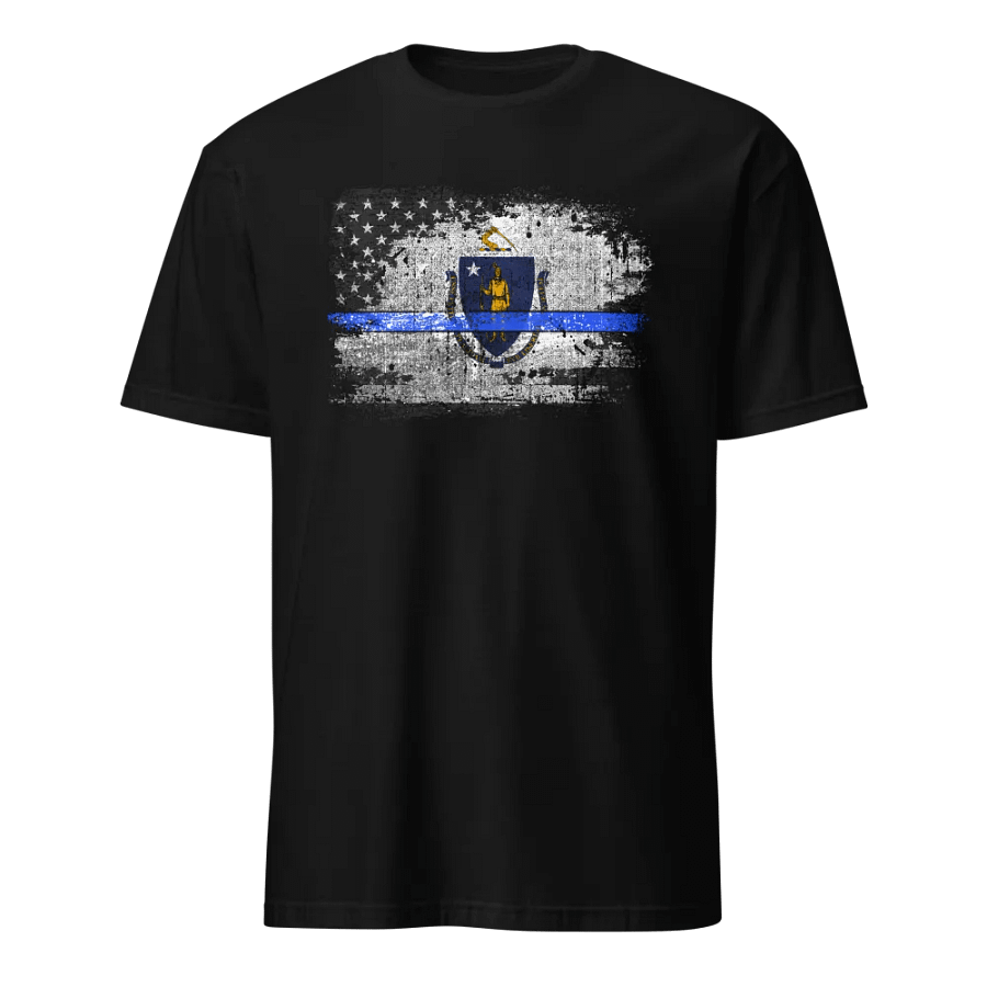 Massachusetts Thin Blue Line Flag product image (1)