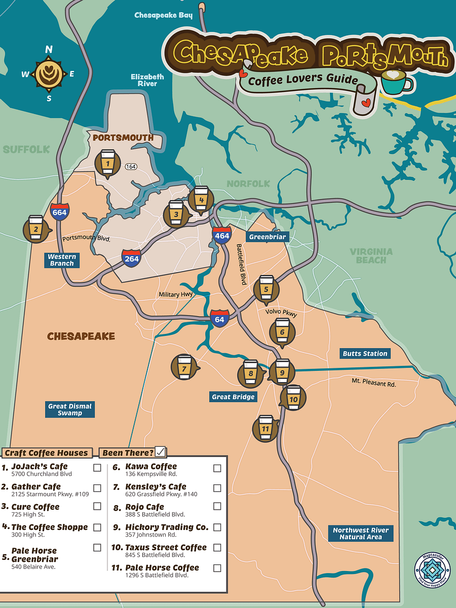 Chesapeake & Portsmouth Map Bundle - Digital Download product image (4)