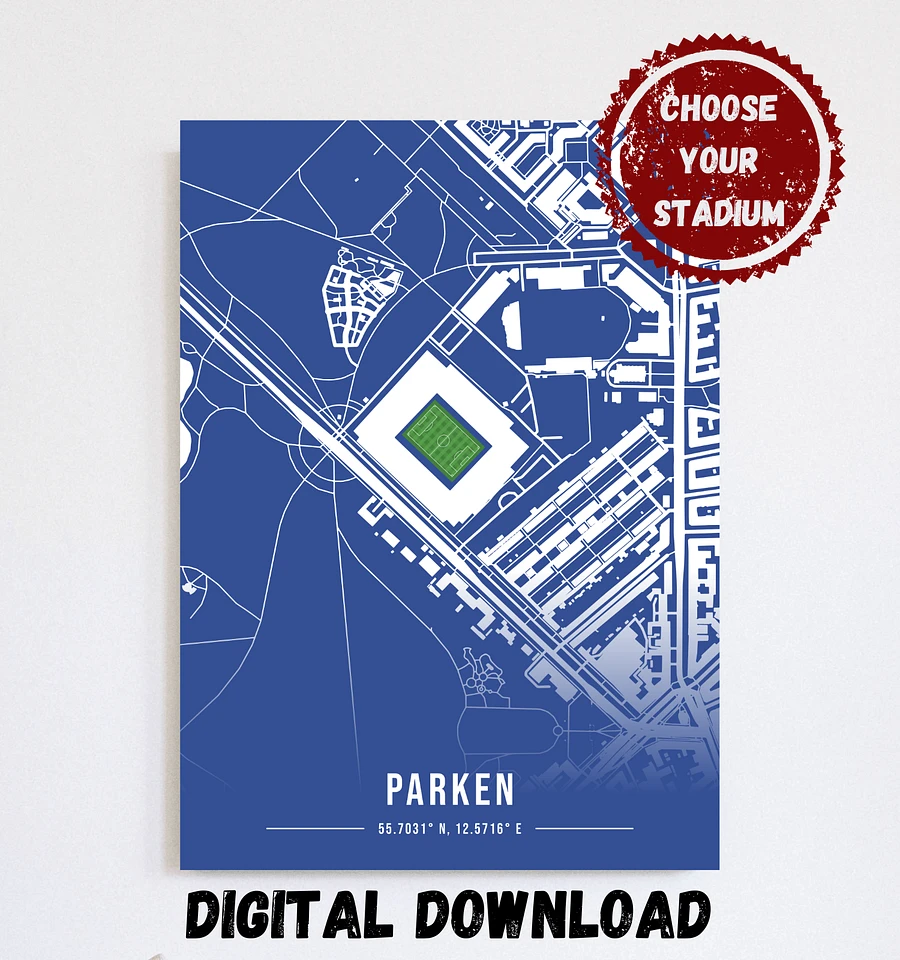 Parken Map Design Digital Download product image (1)