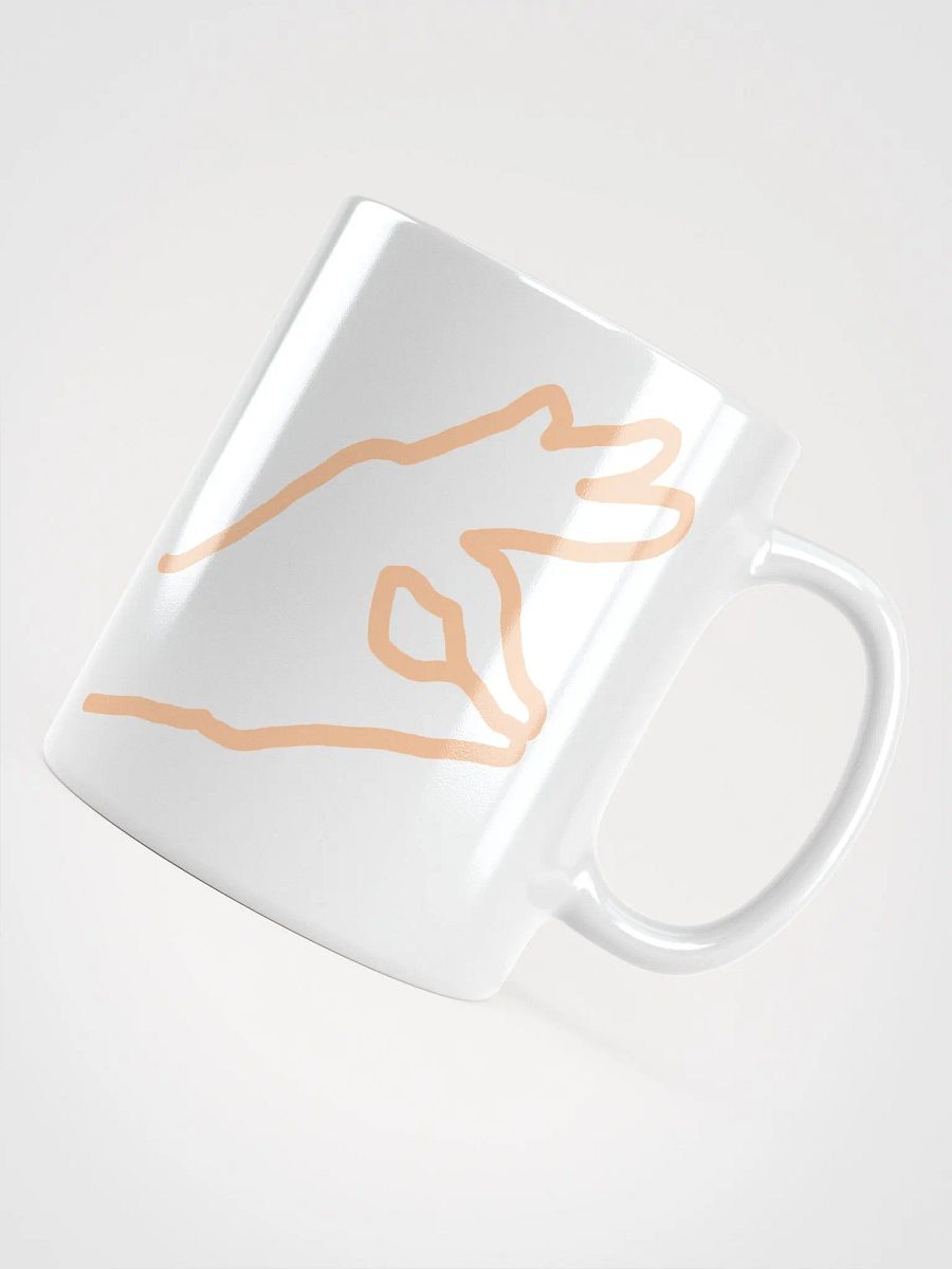 FUCKFACE Mug - Outline Edition, All white product image (5)