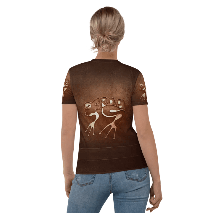Frog typography t shirt product image (2)