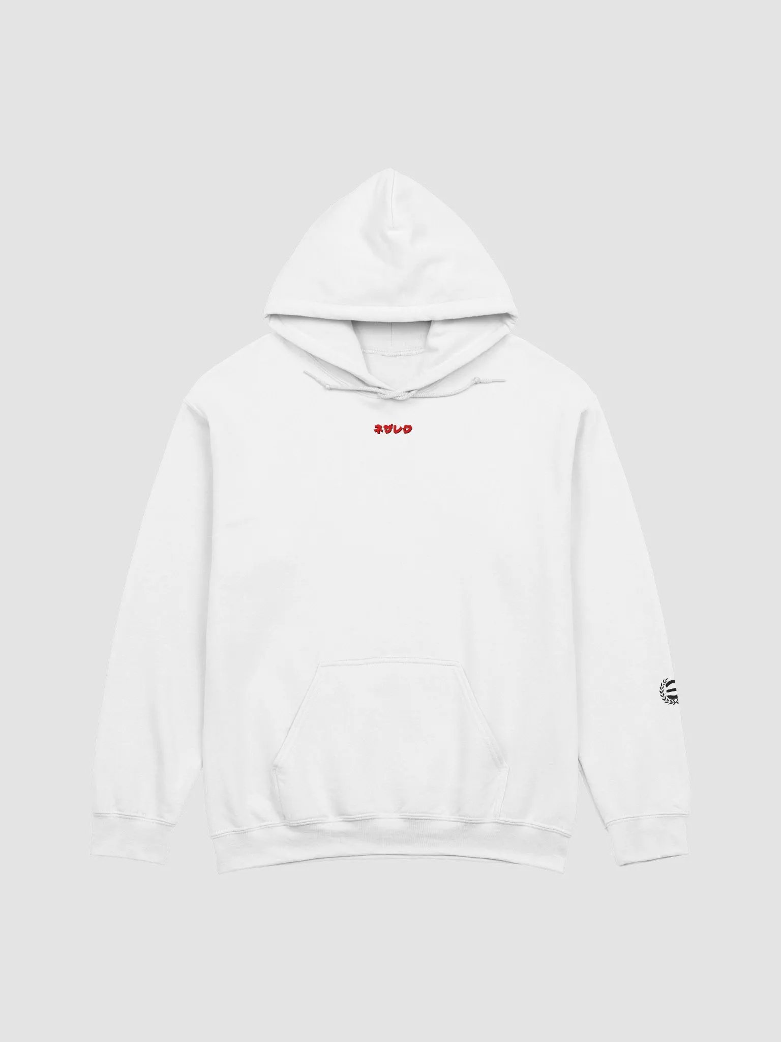 Kanji Handwritten Hoodie [White/Red] Nezarec Final God of Pain product image (1)