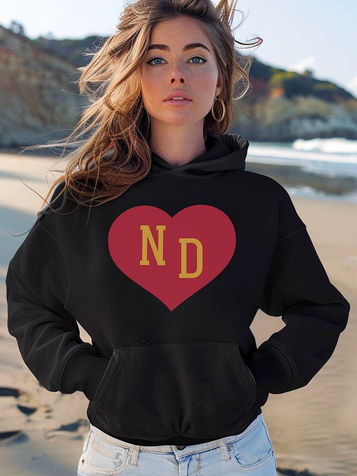 ND Heart Red Unisex Hoodie product image (1)
