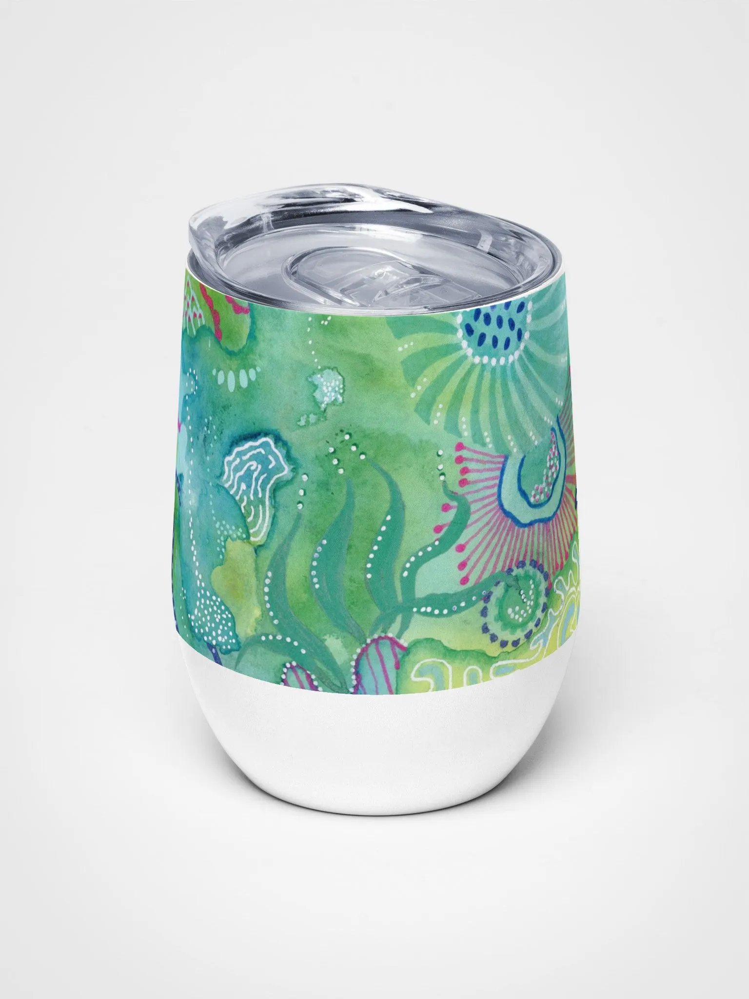 Vibrant Ocean Botanical Wine Tumbler product image (5)
