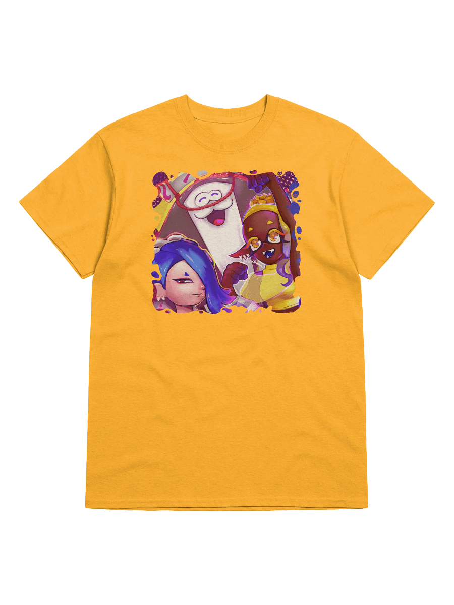 Repping the Splatlands - Colorful Game Fanart - Gildan T-Shirt - Art by CosmicChroma product image (3)
