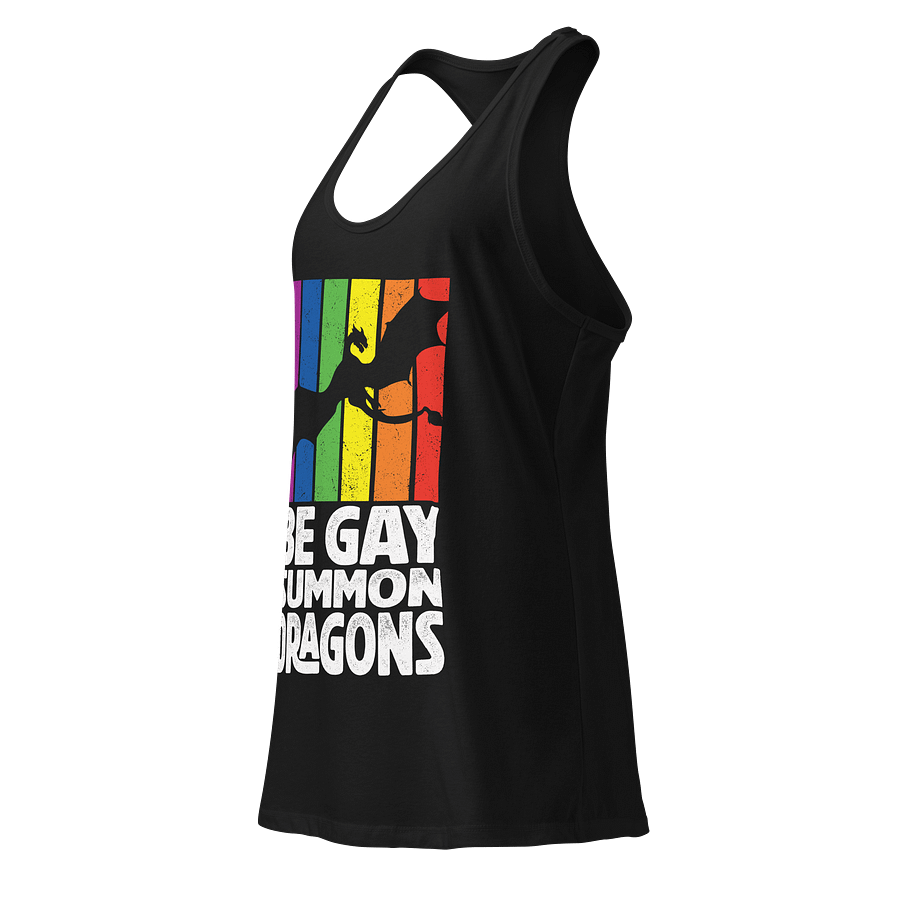 Be Gay. Summon Dragons Pride Women's Racerback Tank Top product image (3)