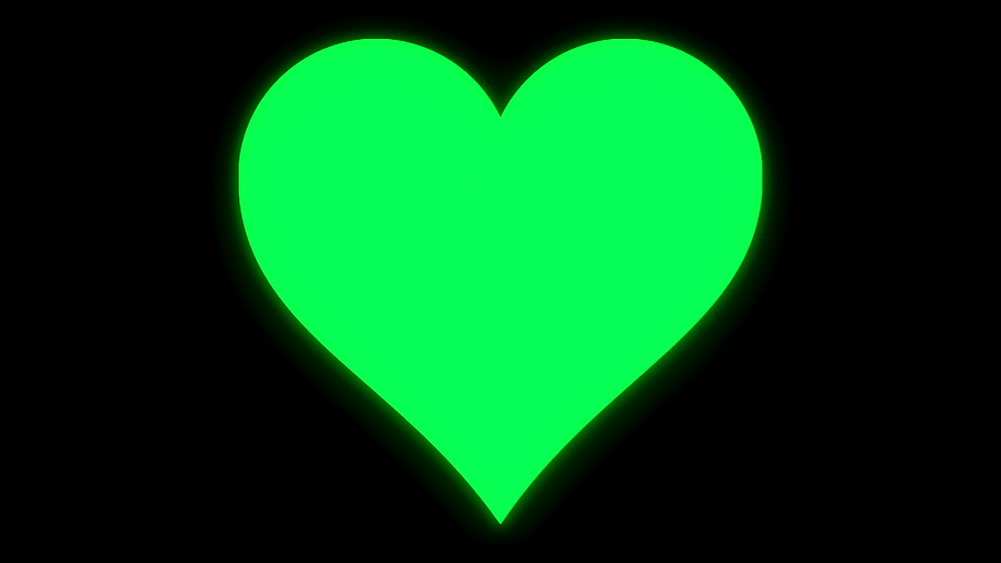Commercial Use of Green Growing Heart Short Loop Video product image (1)