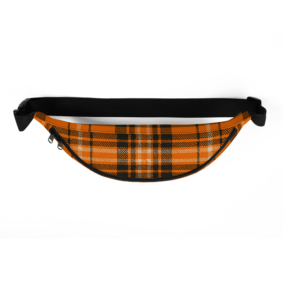 Orange Plaid Fanny Pack (Waist Bag) product image (5)