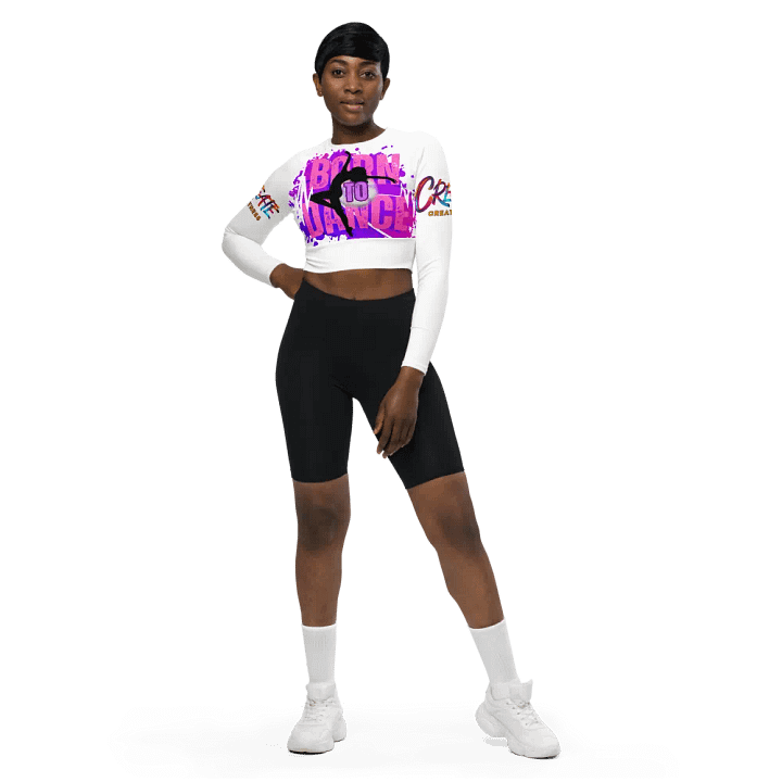 Born to Dance Her Silhouette Dynamo Long Sleeve Crop Top product image (1)