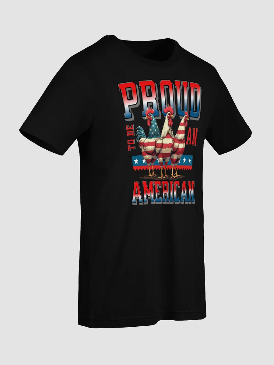 Proud To Be An American Rooster Patriotic Trio Tee product image (4)