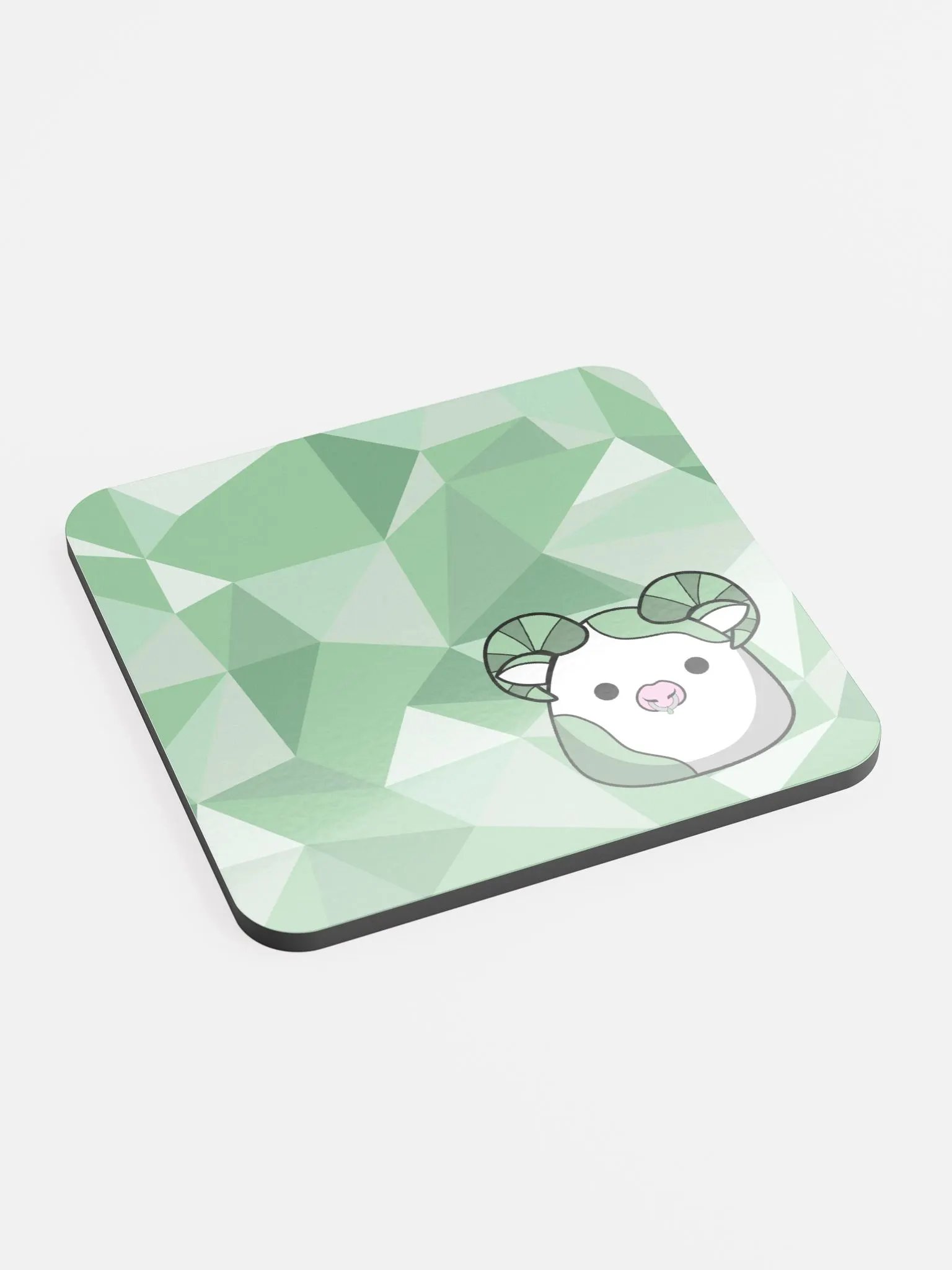 Glossed Cork Coaster - Ram Squish product image (2)