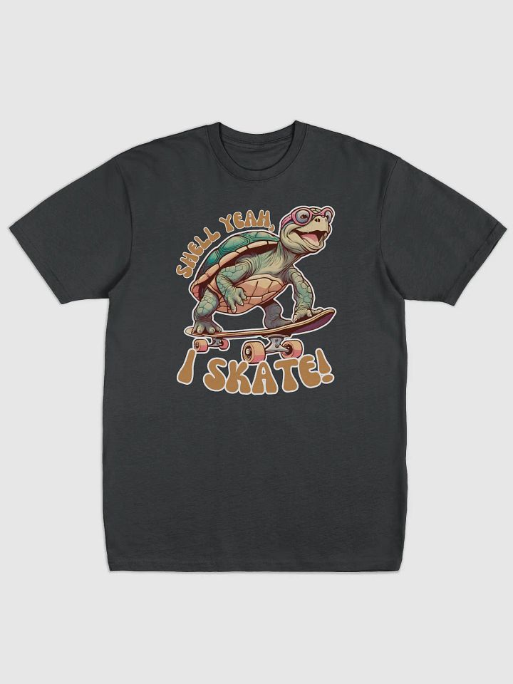 Shell Yeah, I Skate! Funny Turtle Skater T-shirt product image (1)