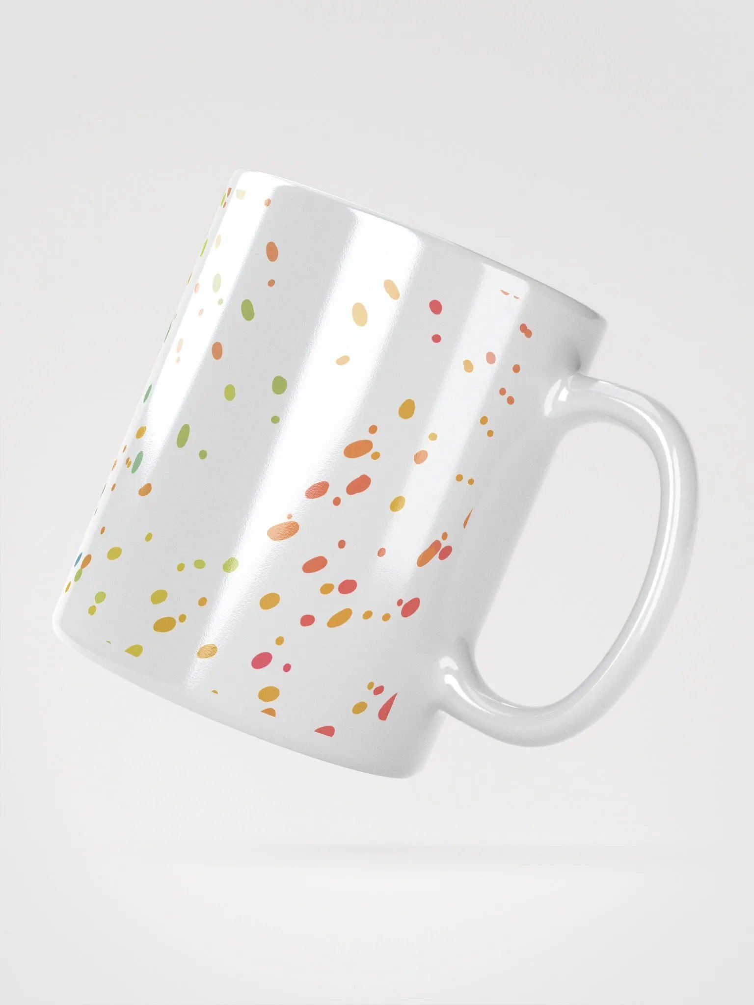 White-on-White Confetti Logo Mug product image (2)