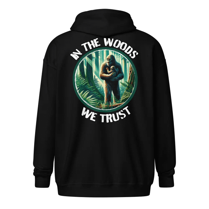 IN THE WOODS WE TRUST ZIP UP HOODIE product image (1)