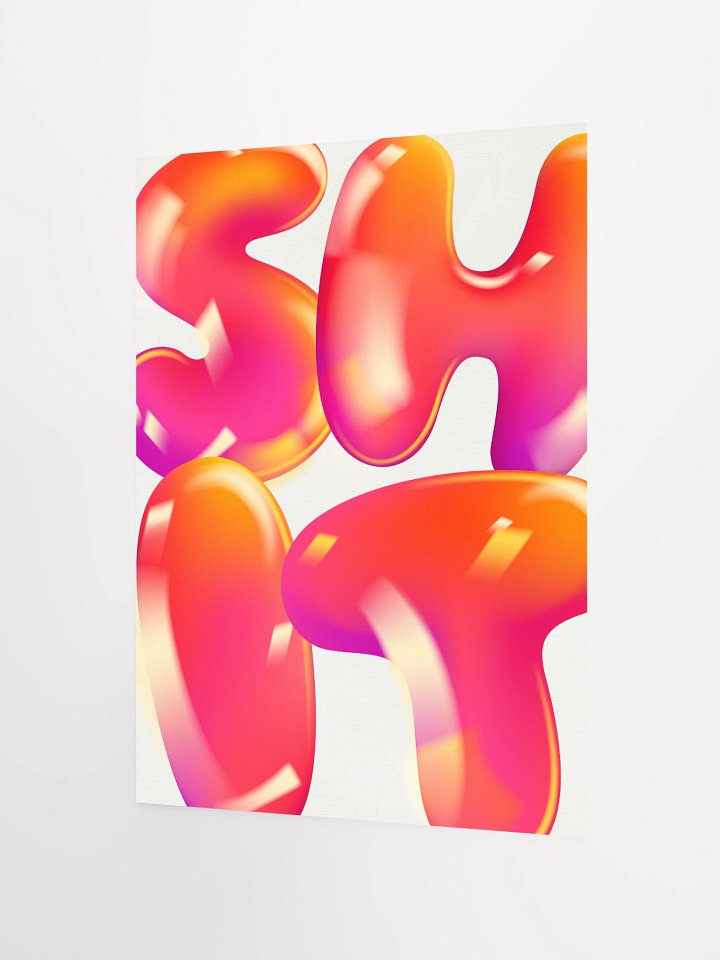 Shit Bubbles: Bold Typography Poster Art Print product image (9)