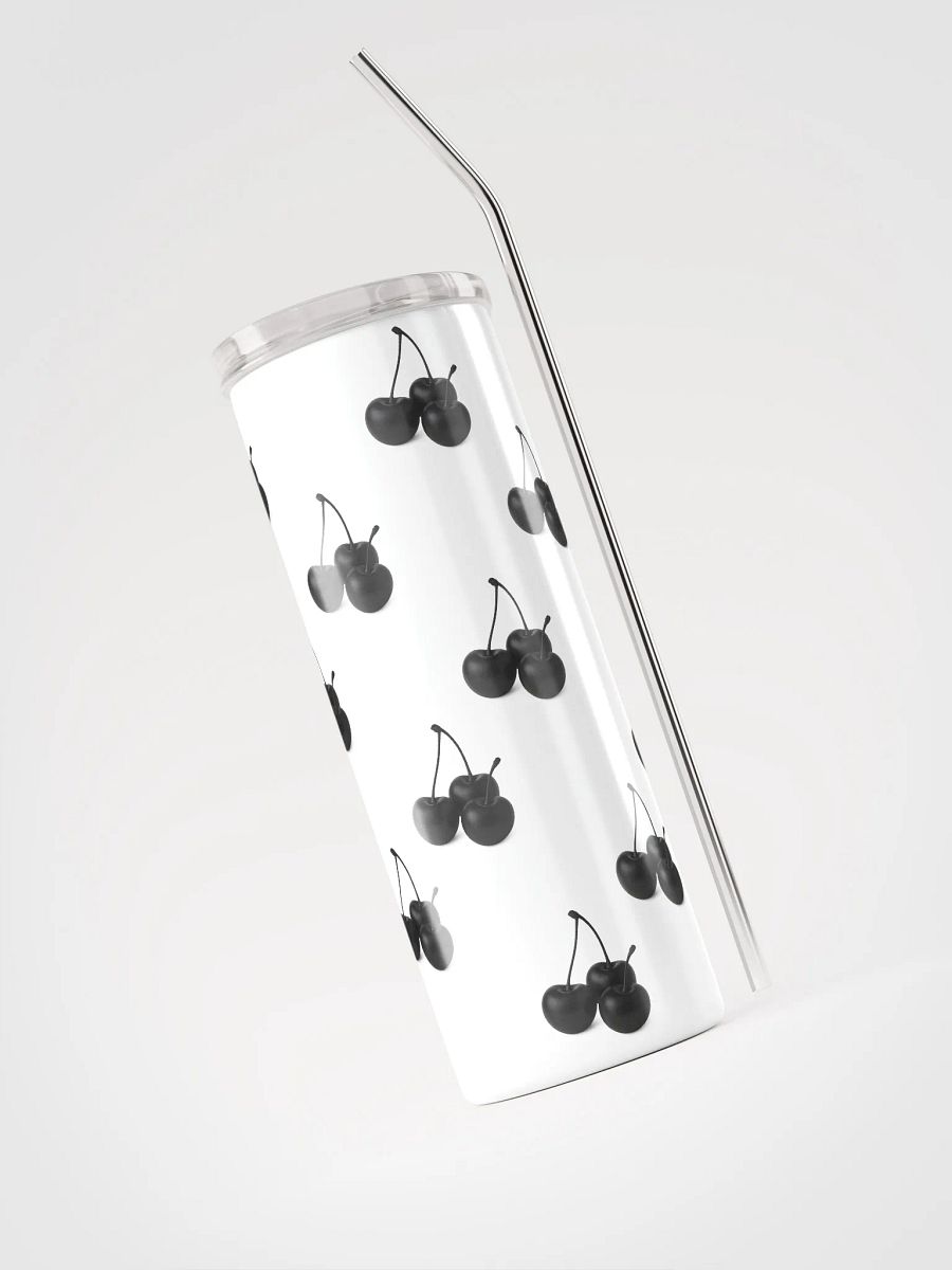Black Cherries Large Stainless Steel Tumbler product image (3)