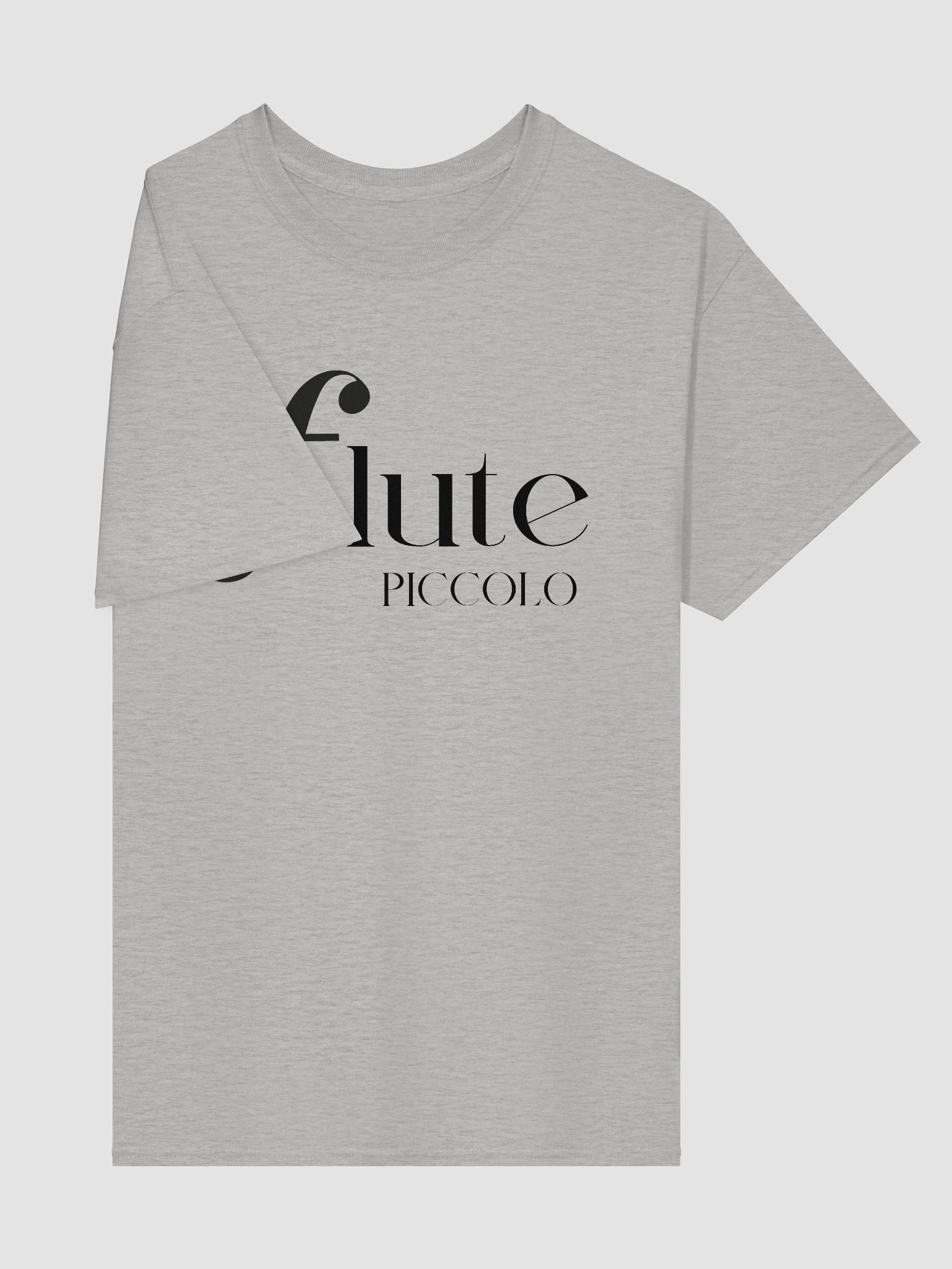 Forte Flute Tee -Black Letters - Piccolo - Unisex product image (27)