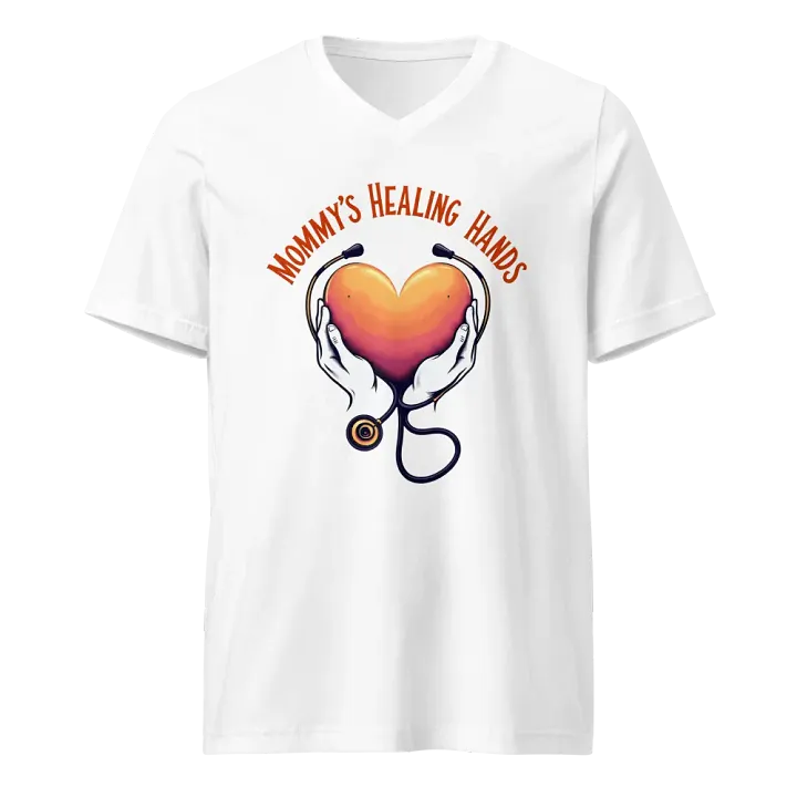 Mommy's Healing Hands V-Neck Tee product image (5)