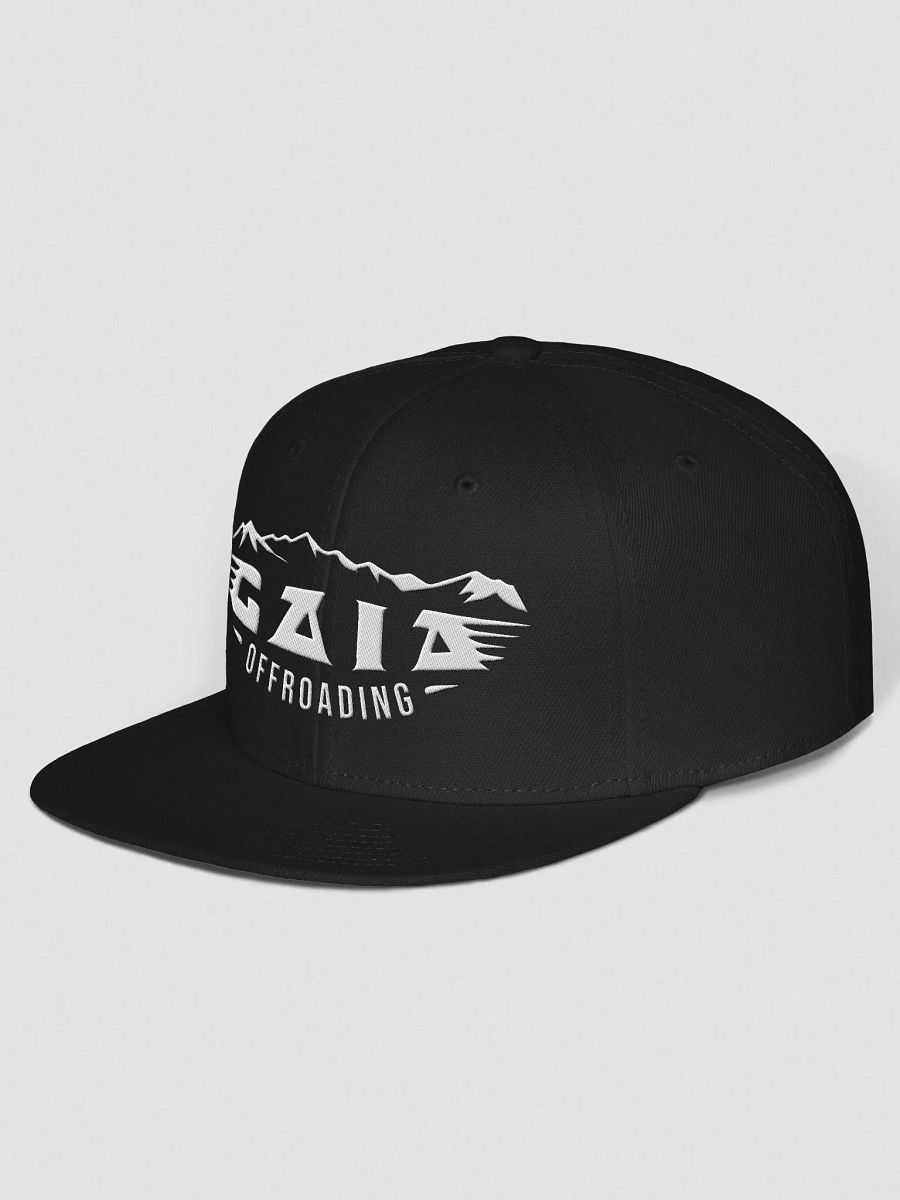 Gaia Off-Road Adventure Snapback Cap White Logo product image (2)