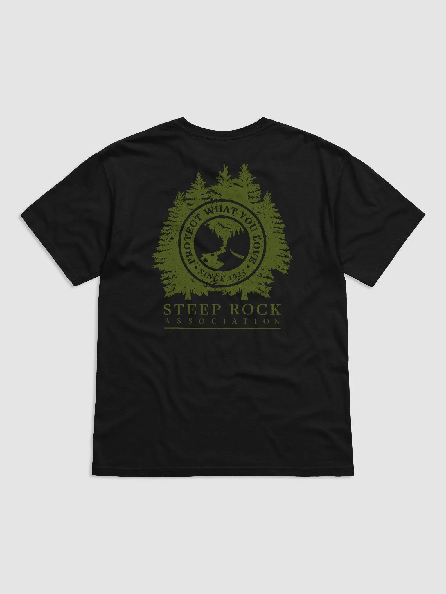 Steep Rock t-shirt (dark green logo) product image (4)