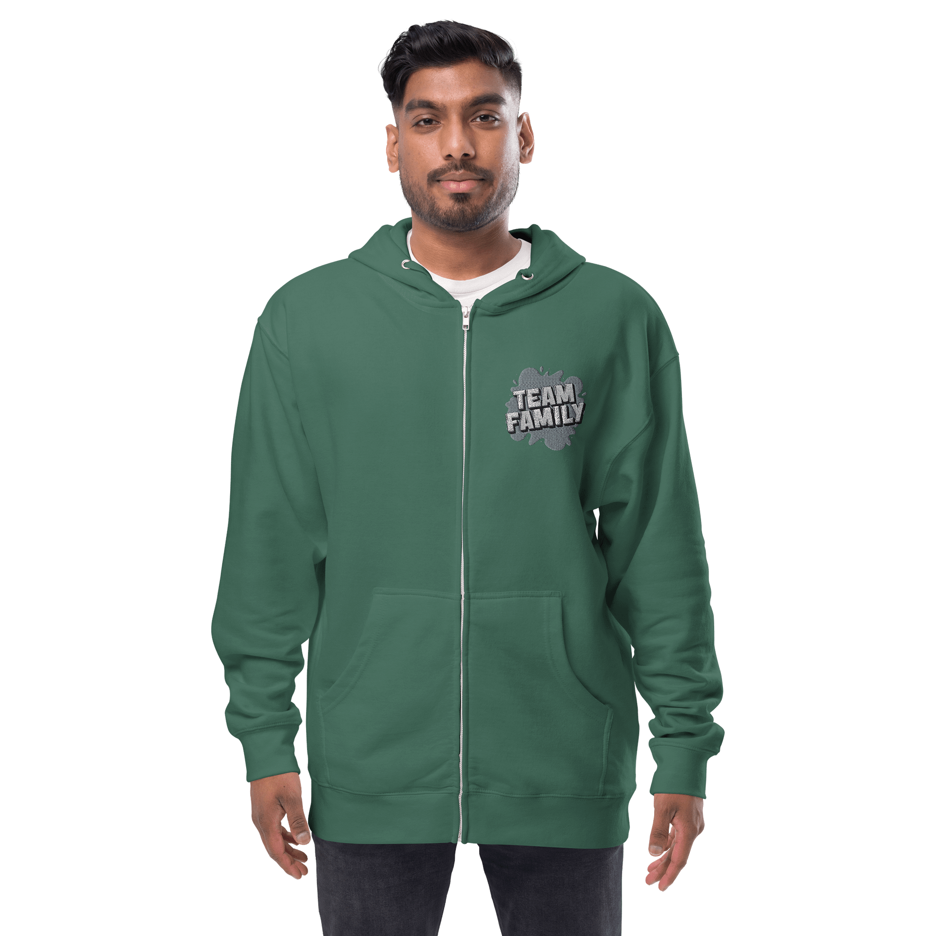 Team Family Zip-Up Embroidered Hoodie product image (47)
