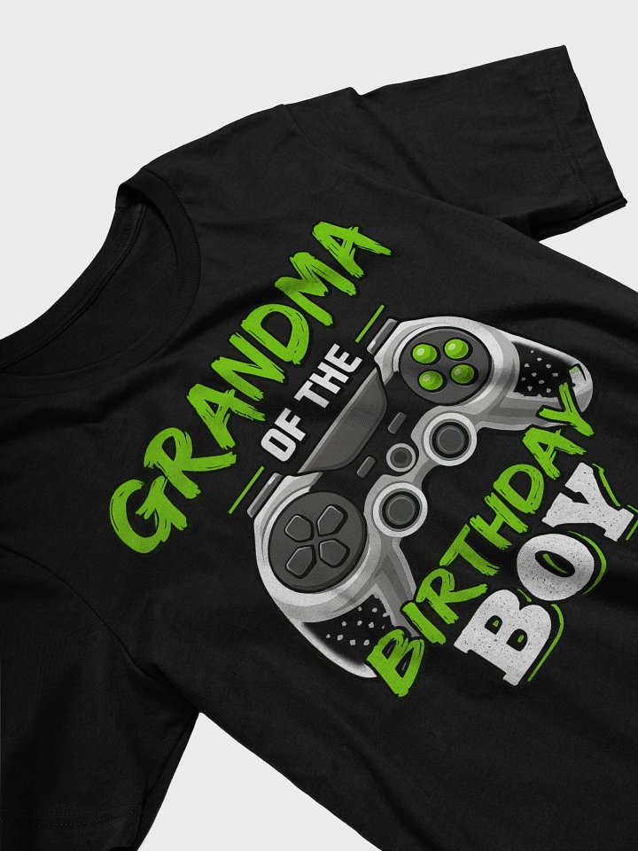 Grandma of the Birthday Boy – Funny Gamer Grandma T-Shirt for Parties product image (2)