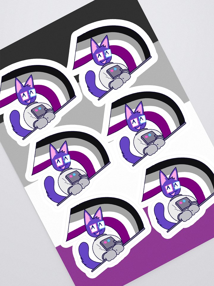 asexual pride kaykay sticker sheet product image (1)