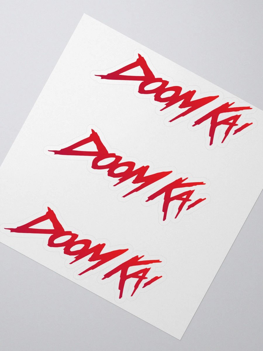 Doom Kai [Red] Grunge Vinyl Stickers product image (2)