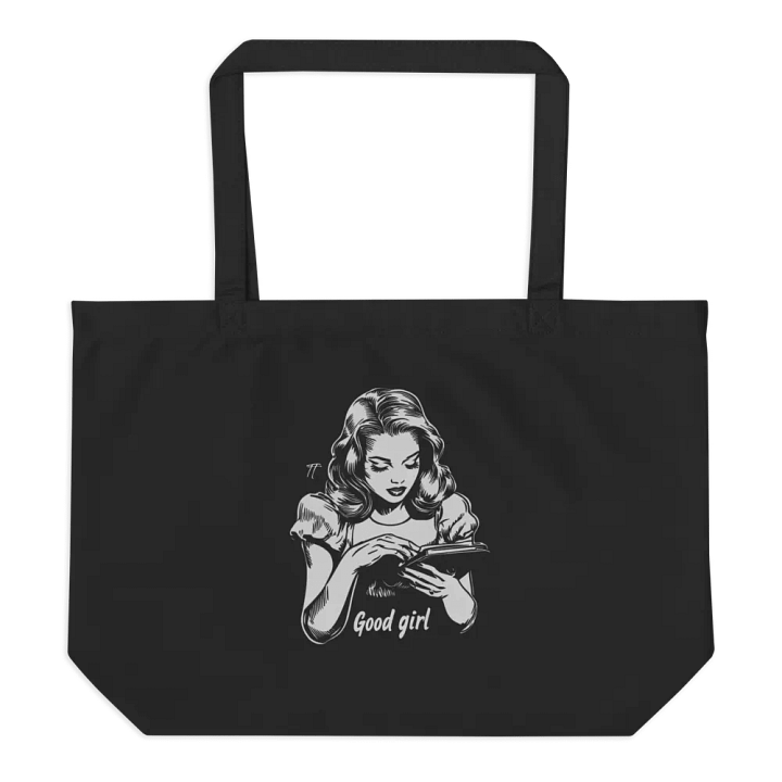Ornate "Good Girl" Organic Tote Bag product image (2)