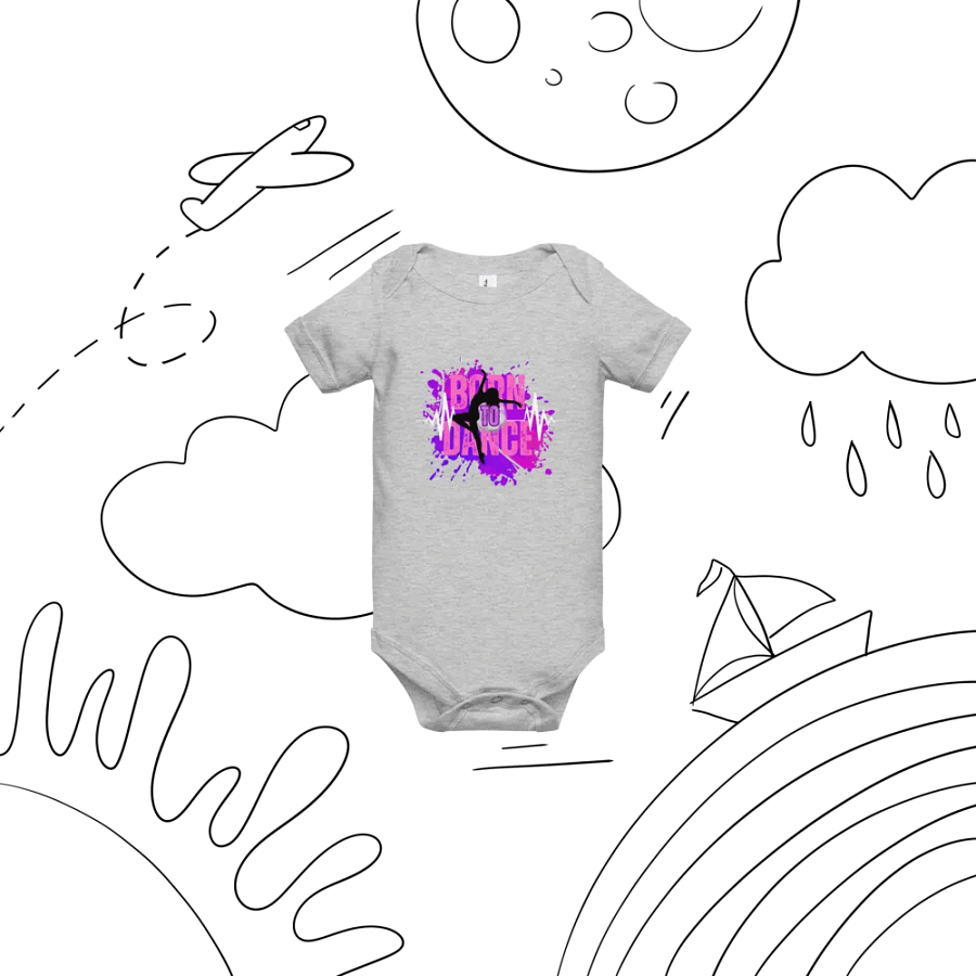 Born to Dance Her Silhouette Baby Onesie product image (37)