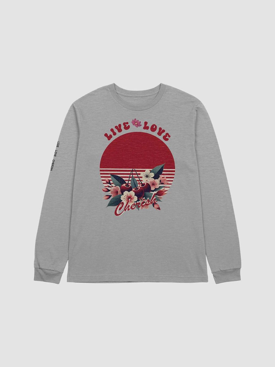Live Love and Cherish Long Sleeved Tee | Squeeze the Day Cherry Style product image (2)