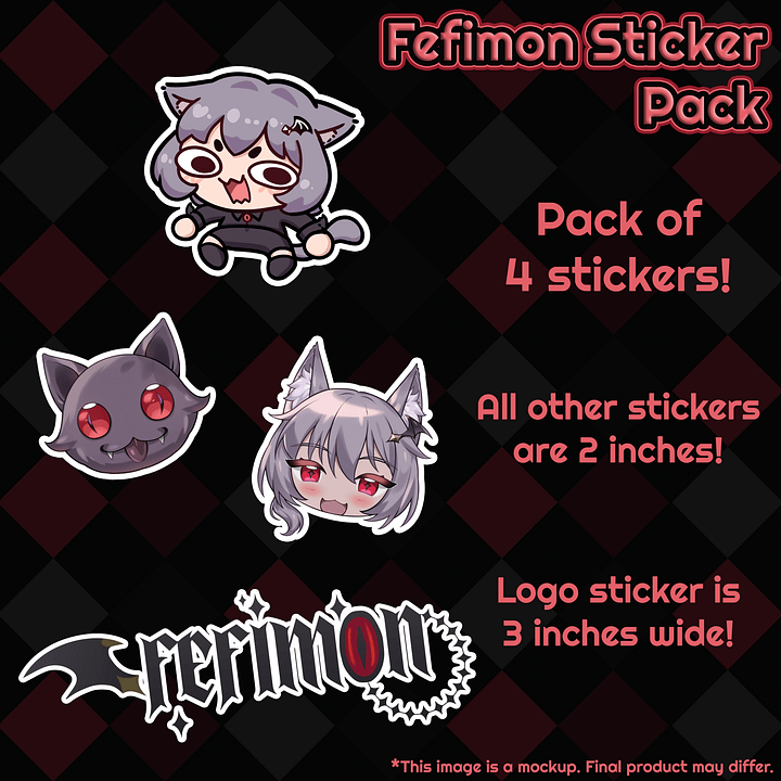 Fefimon Sticker Pack [PREORDER] product image (1)