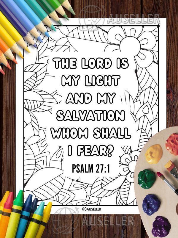 Printable Christian Colouring Book For Women - Colour In Devine Poetry: PSALMS product image (3)