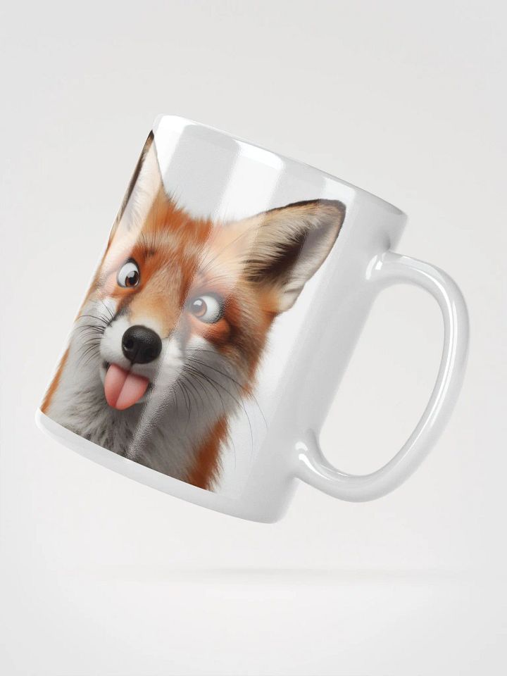 Rude Fox #Humorous Glossy Mug - White product image (2)