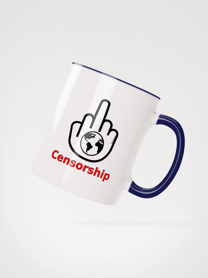 Two-tone Ceramic Mug-MisterFinger-Censorship-B product image (16)