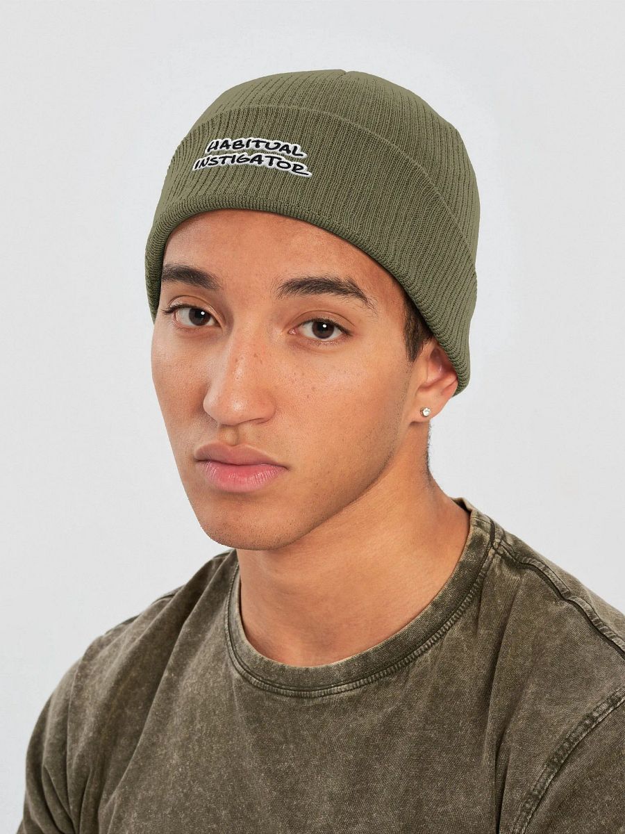 Habitual Instigator organic ribbed beanie (bubble design) product image (3)