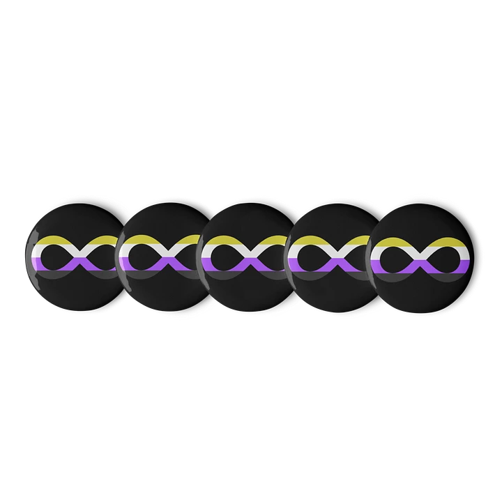 Non-Binary Autistic Infinity Pin Set product image (1)