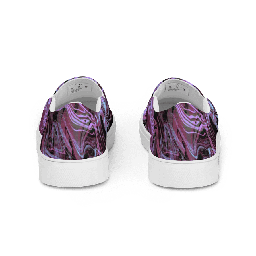 Marbled Dreams Swirl Pattern Womens Slip-On Canvas Shoes product image (4)