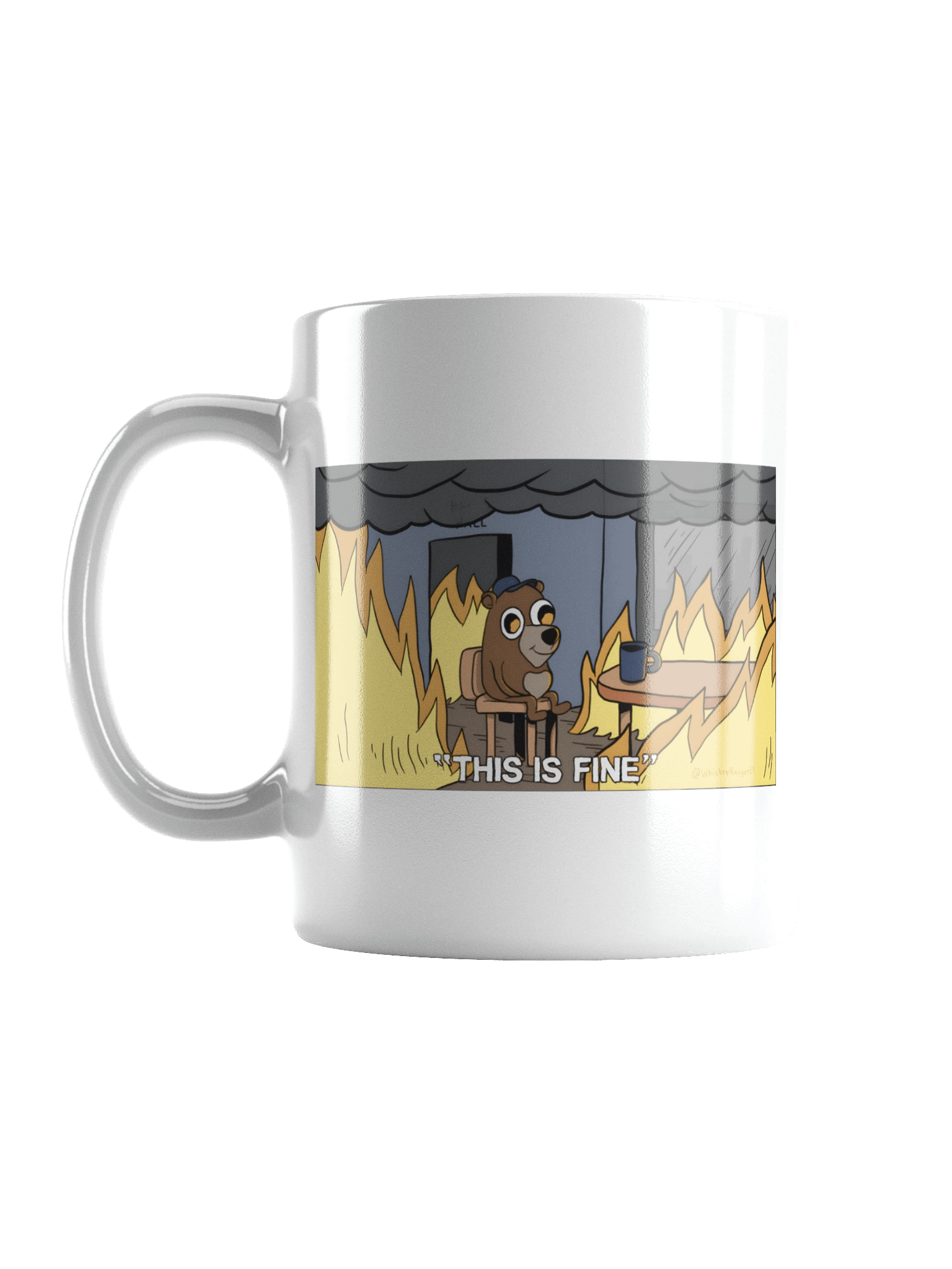 "This is Fine" Chicago Fire Bear Mug product image (2)