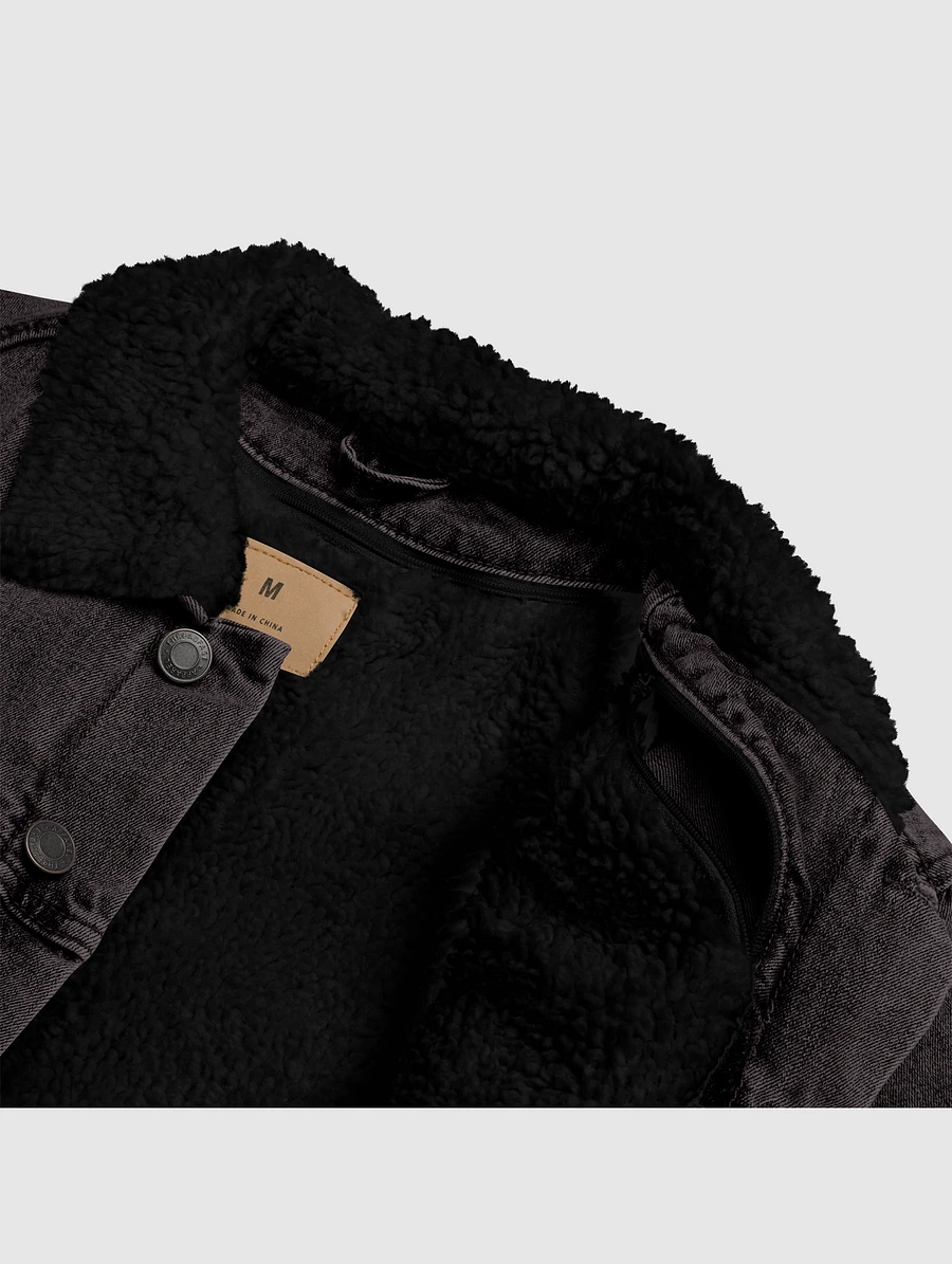 I Blame Retrograde Black Denim Sherpa Jacket Unisex product image (5)