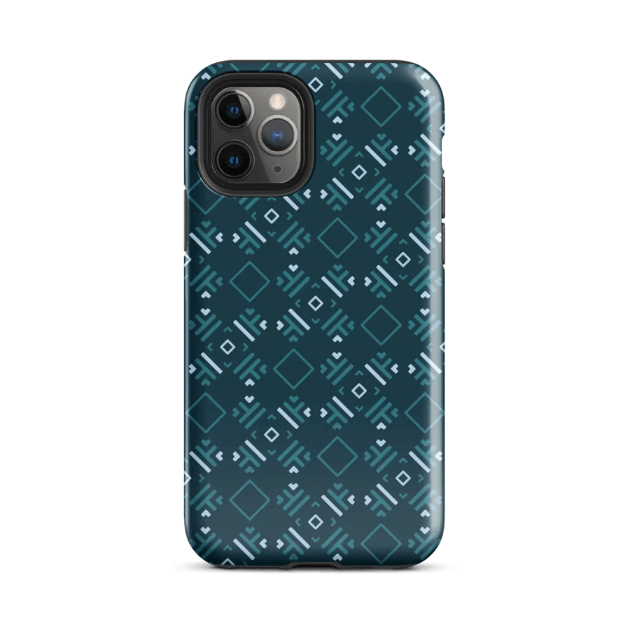 Facet Fantastic Blue Geometric iPhone Case product image (2)
