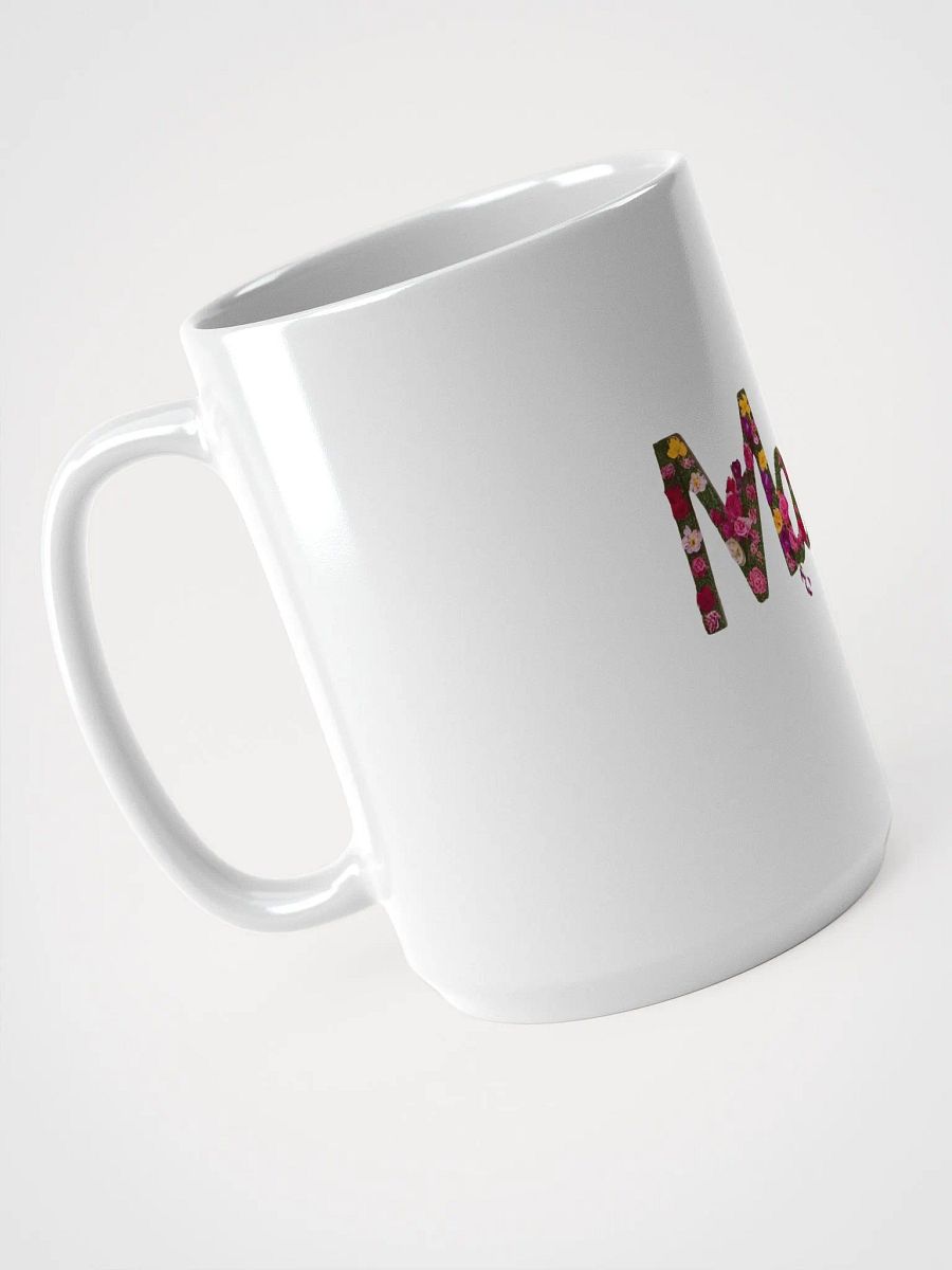 Mama Blooms White Glossy Mug product image (3)