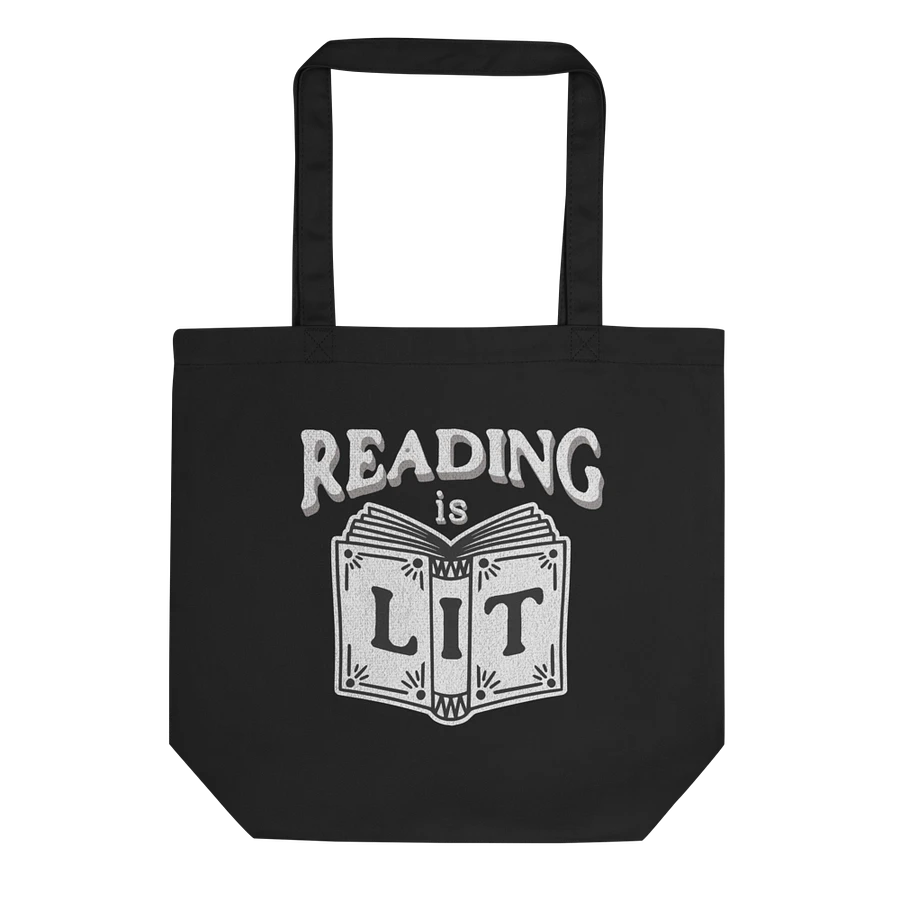 Reading Is Lit Canvas Tote product image (1)