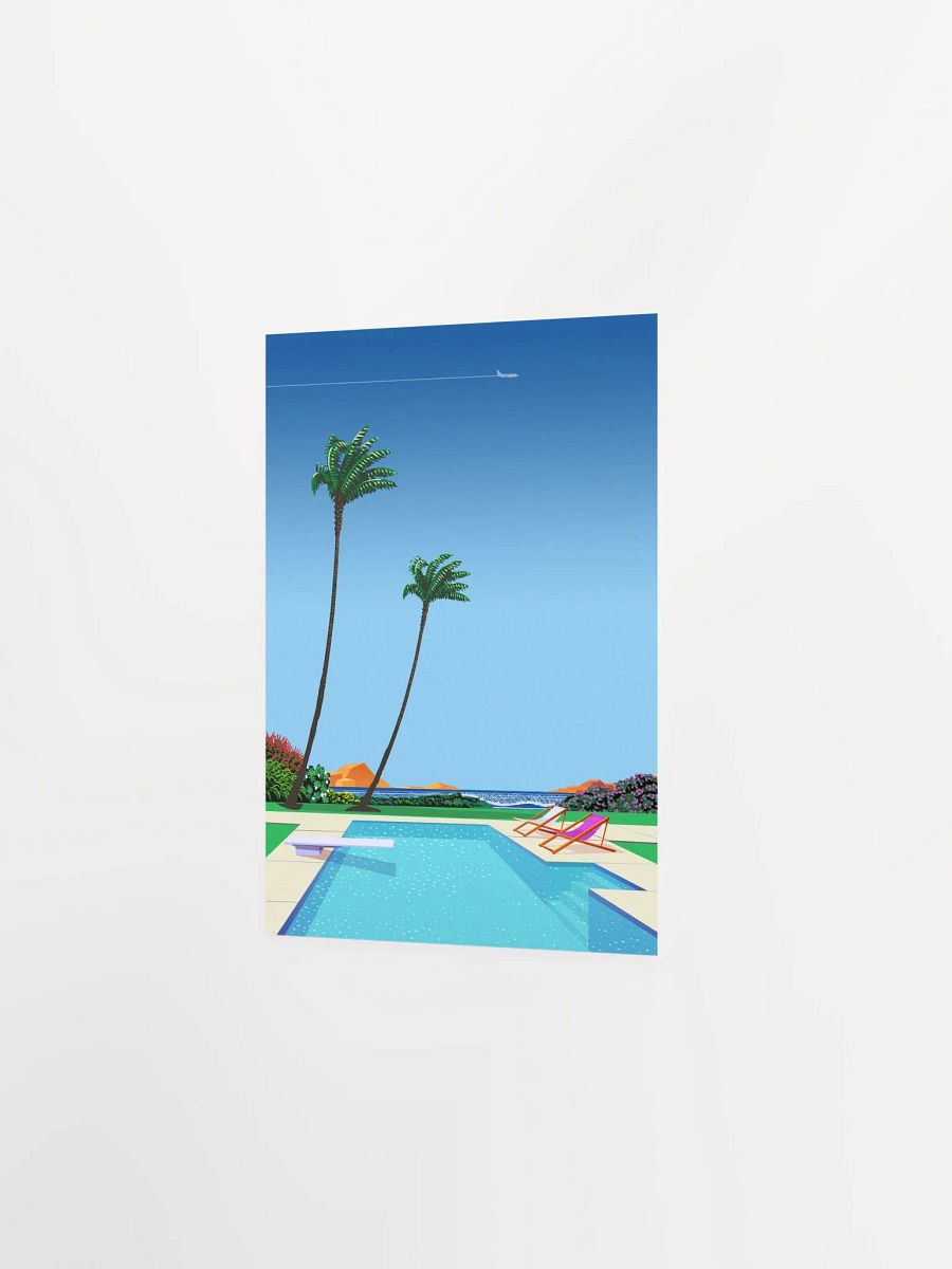 Texas, USA, pool, beach — City Pop art, retrowave/vaporwave poster, 80s, aesthetic poster product image (9)