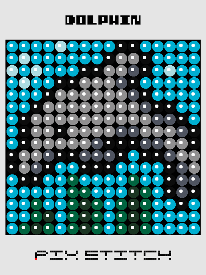 Dolphin Pixel Art product image (1)