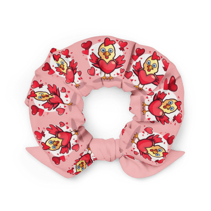 Heartfelt Chickens All-Over Print Scrunchie product image (2)