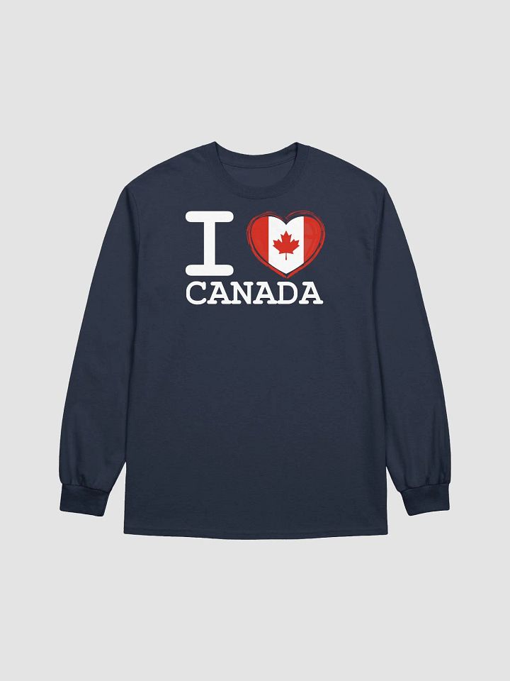 I Love Canada I Heart Canada Long Sleeve T Shirt product image (2)