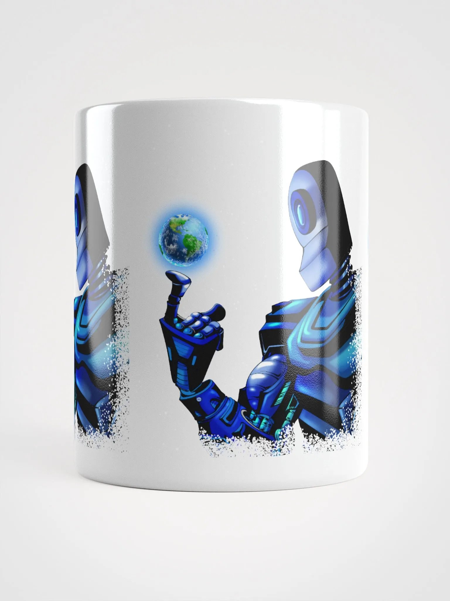 Robot Holding The World - Coffee Mug product image (9)