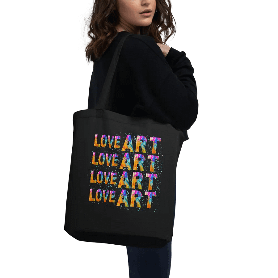 LOVE ART Vibrant Tote Bag for art students moms daughters friends art teachers product image (9)